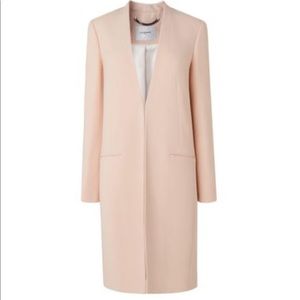 LK Bennett Rosie crepe 3/4 length jacket - blush 6